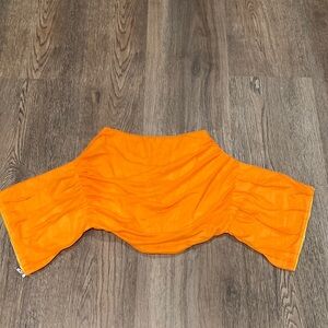 Orange corset top